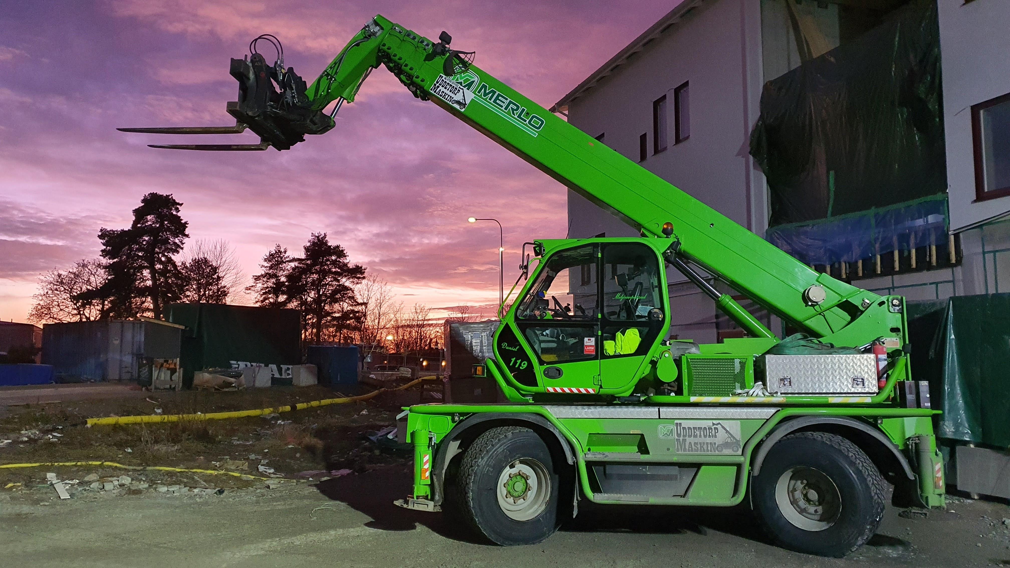 Uddetorp Maskins Merlo i arbete